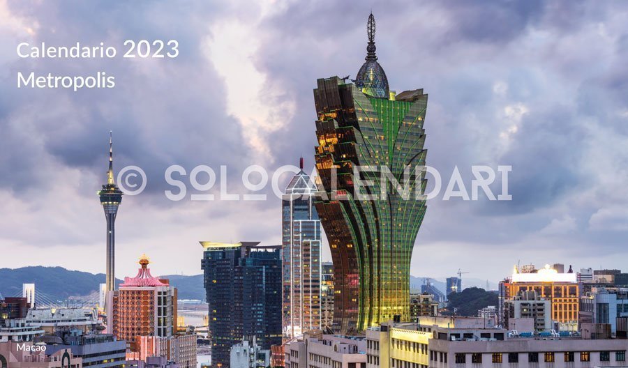 Calendario da tavolo Metropolis
