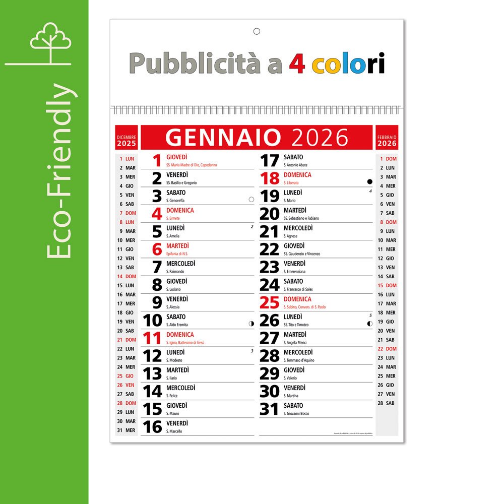 100 Calendari Olandesi Personalizzati Con La Tua Grafica A - Foto 6