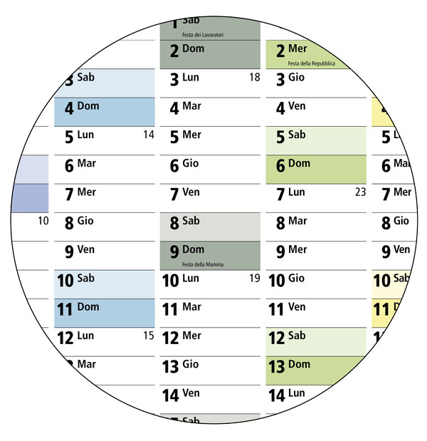 Calendario Poster 2027 DIN A1 - cm 84 x 59,4